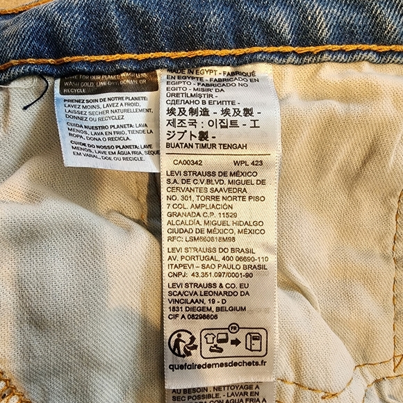 Mens Levi's 505 Jeans 38 x 30, Blue - Picture 10 of 11